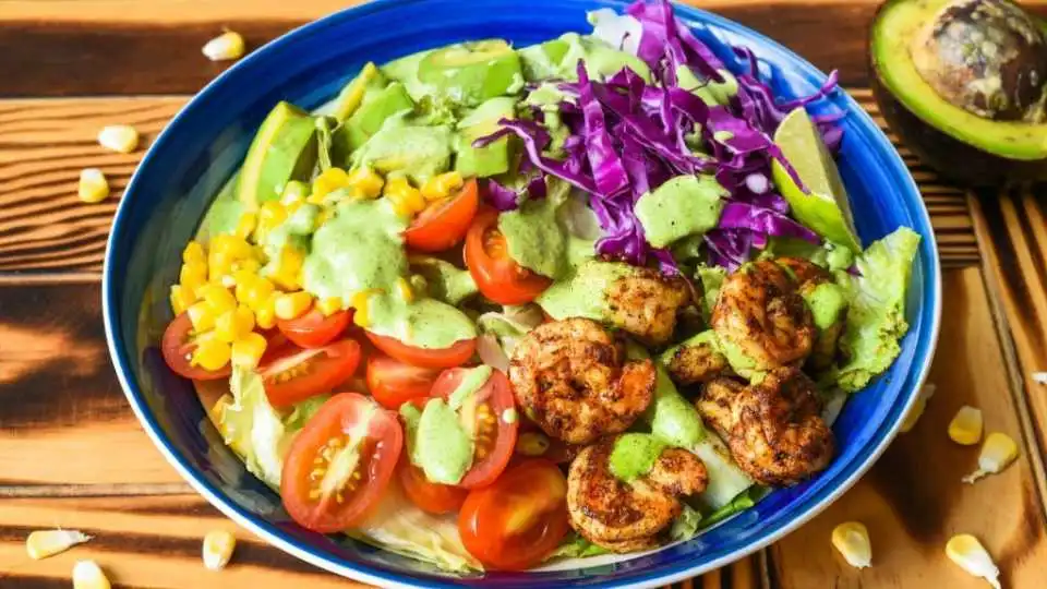 SHRIMP TACO SALAD